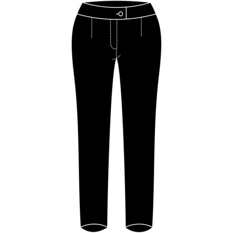 calça oxford feminina