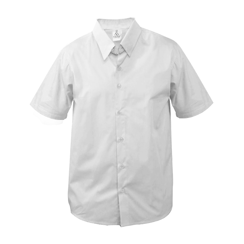 camisa social branca manga curta